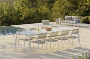 Nova Design & Build - Scaun Dining fara cotiere - RAY - White - Setting
