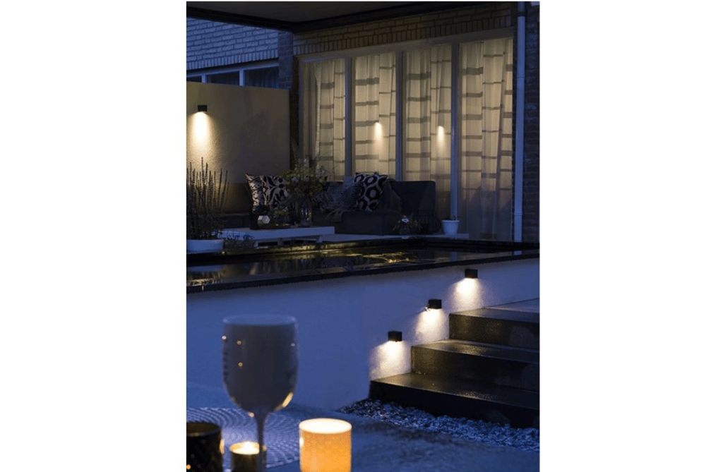 Nova Design & Build - Aplice Perete Exterior - CUBID - Dark Grey - Setting
